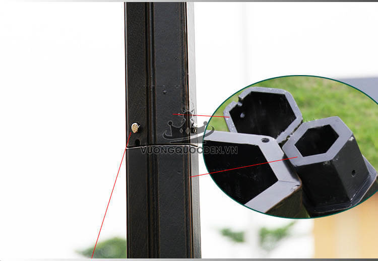 Đèn trụ sân vườn hai bóng cổ điển ROL462-10