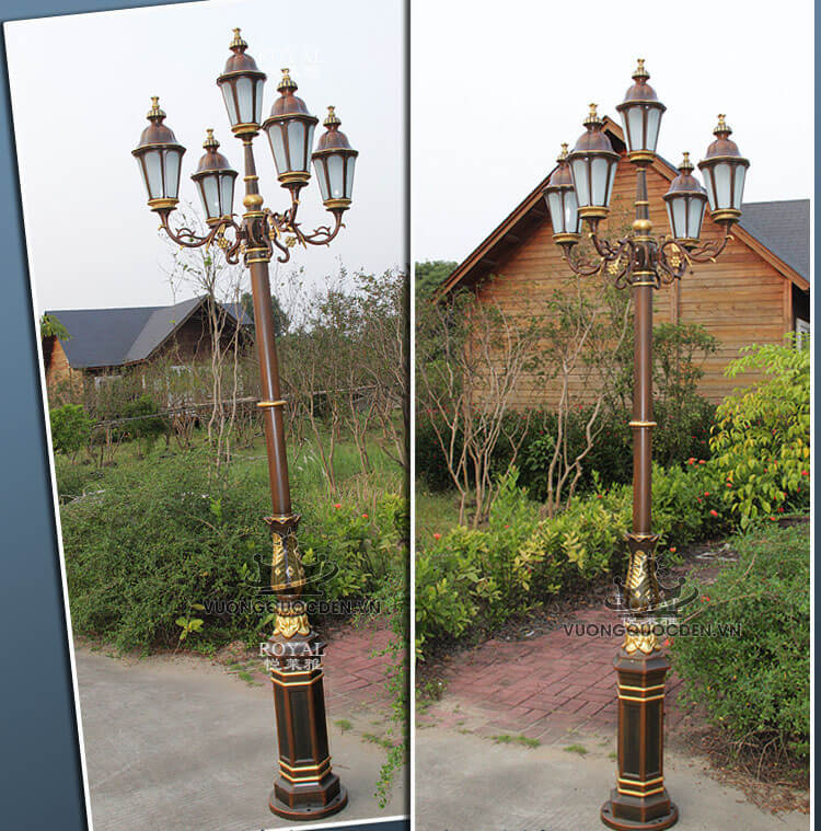 Báo giá đèn sân vườn 4 bóng được ưa thích nhất tại Vương Quốc Đèn