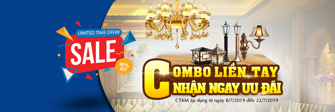 Đón lộc "Tháng combo mua càng nhiều khuyến mãi càng lớn" tại Vương Quốc Đèn