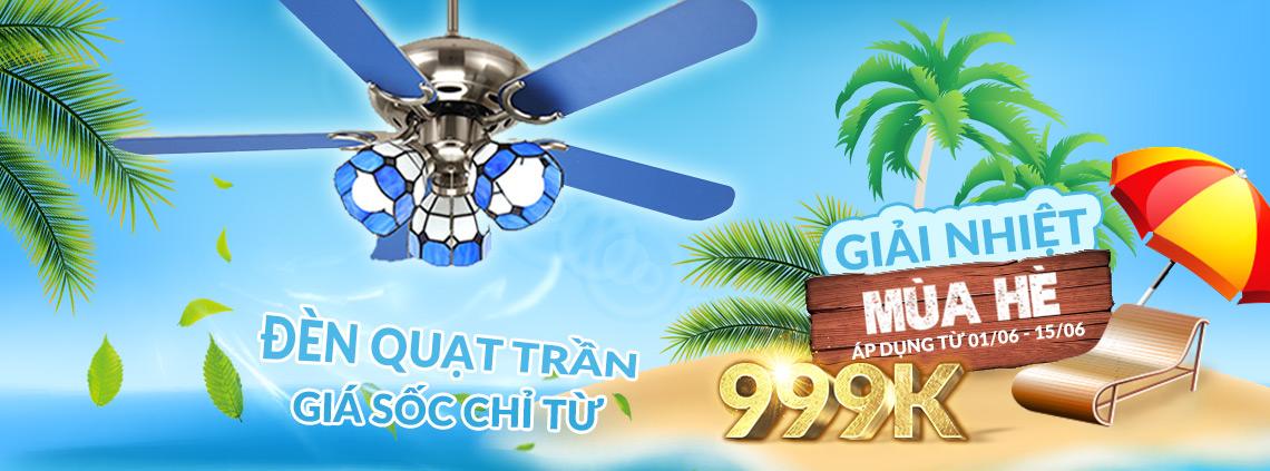 Săn sale: Giá sốc giải nhiệt hè- đèn quạt chỉ từ 999k 