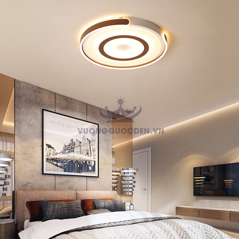Đèn ốp trần LED hình tròn cao cấp PJ186 phòng ngủ